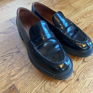 Reformation Patent Leather Lug Sole Loafer